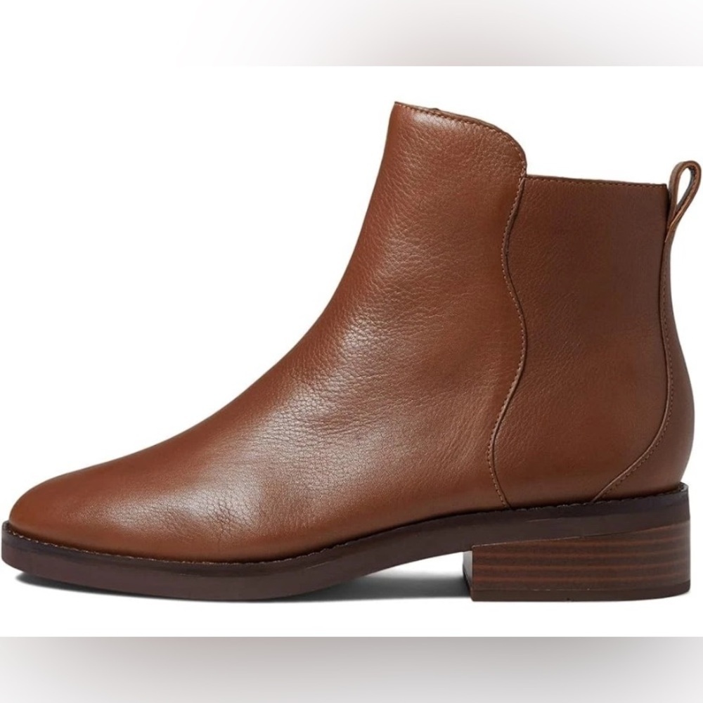 Cole Haan‎ River W26414 Boots Women's Tan Leather Ankle Chelsea Bootie Size 11B